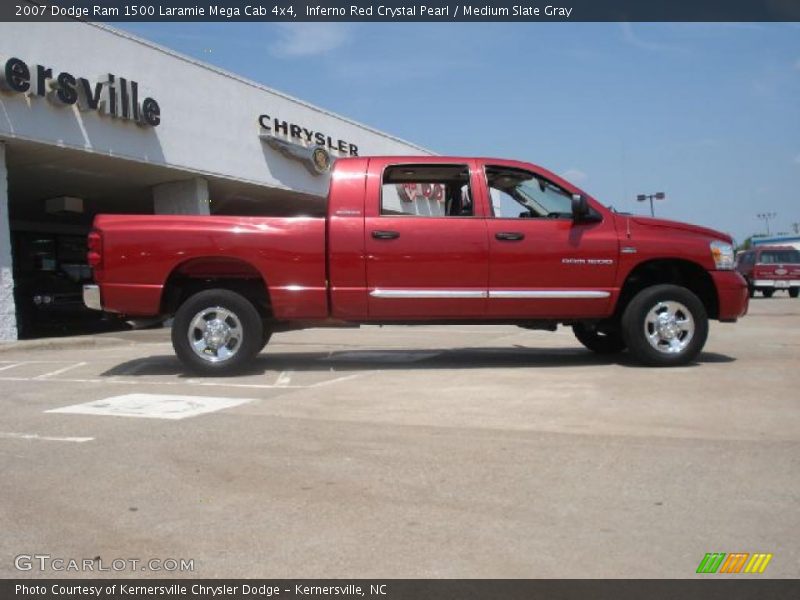 Inferno Red Crystal Pearl / Medium Slate Gray 2007 Dodge Ram 1500 Laramie Mega Cab 4x4