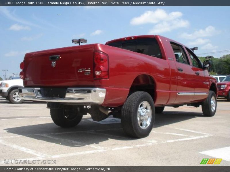  2007 Ram 1500 Laramie Mega Cab 4x4 Inferno Red Crystal Pearl