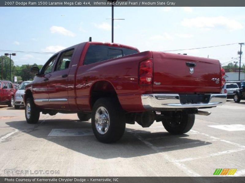 Inferno Red Crystal Pearl / Medium Slate Gray 2007 Dodge Ram 1500 Laramie Mega Cab 4x4