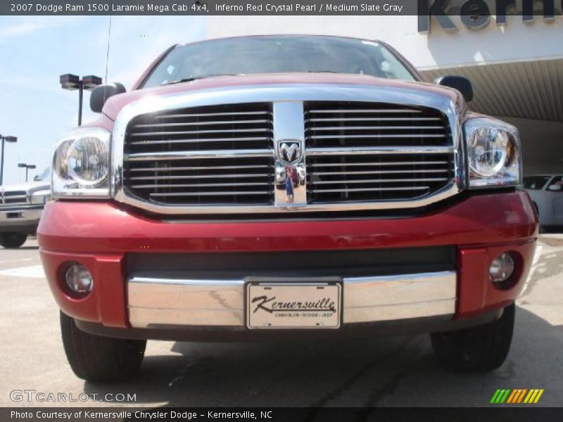 Inferno Red Crystal Pearl / Medium Slate Gray 2007 Dodge Ram 1500 Laramie Mega Cab 4x4