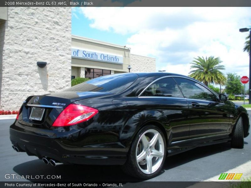 Black / Black 2008 Mercedes-Benz CL 63 AMG