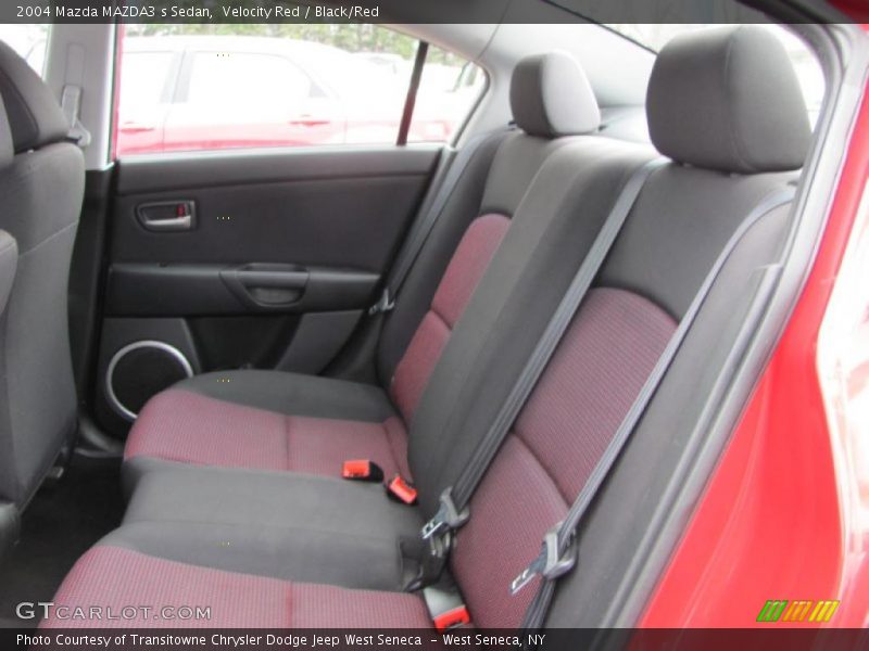  2004 MAZDA3 s Sedan Black/Red Interior