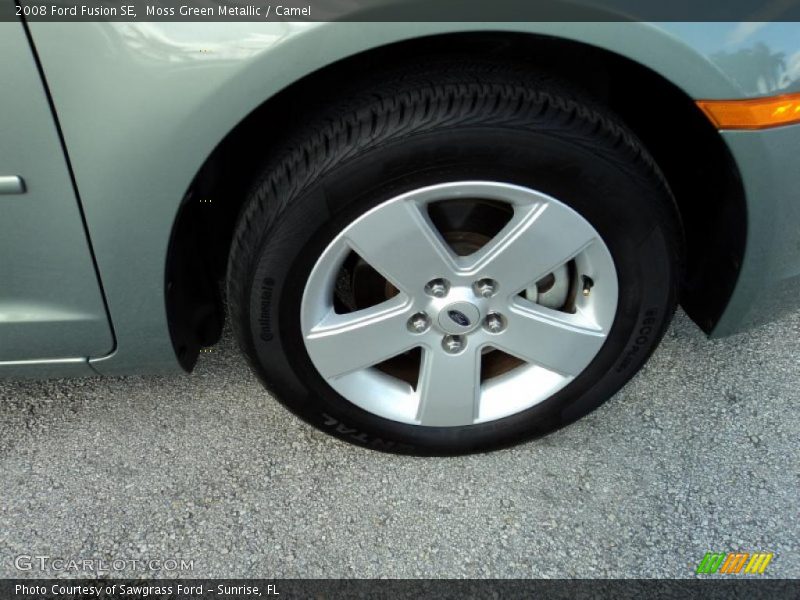 Moss Green Metallic / Camel 2008 Ford Fusion SE