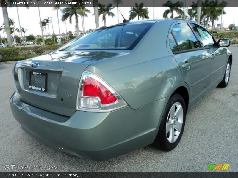 Moss Green Metallic / Camel 2008 Ford Fusion SE