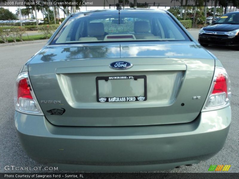 Moss Green Metallic / Camel 2008 Ford Fusion SE