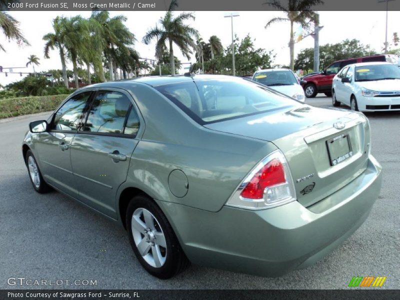 Moss Green Metallic / Camel 2008 Ford Fusion SE