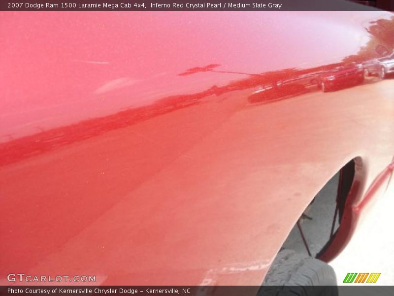 Inferno Red Crystal Pearl / Medium Slate Gray 2007 Dodge Ram 1500 Laramie Mega Cab 4x4