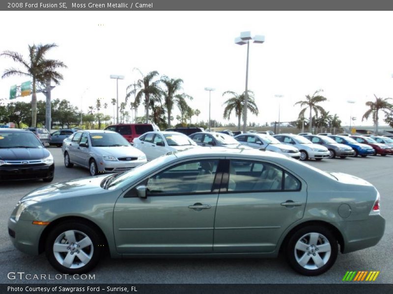 Moss Green Metallic / Camel 2008 Ford Fusion SE