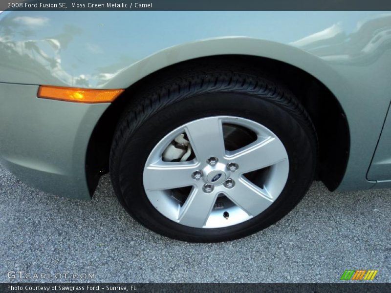 Moss Green Metallic / Camel 2008 Ford Fusion SE