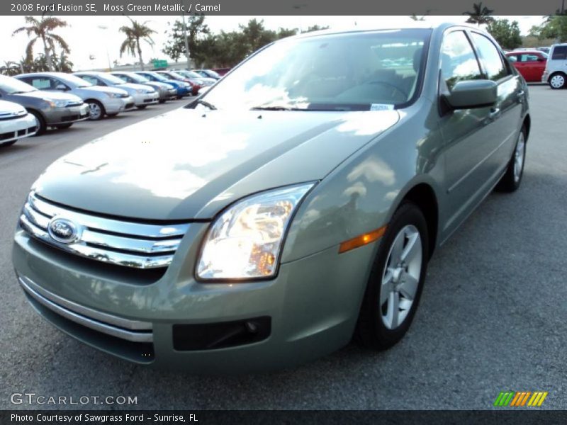 Moss Green Metallic / Camel 2008 Ford Fusion SE