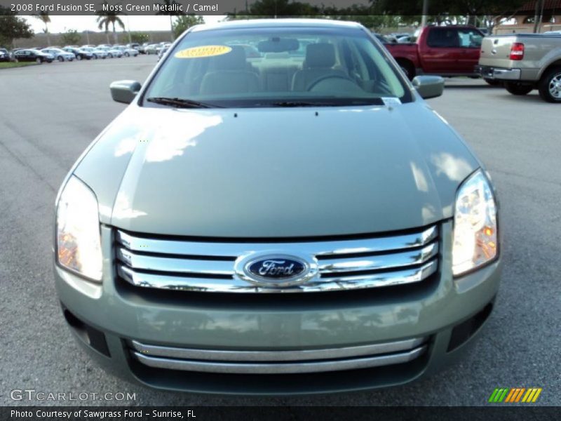 Moss Green Metallic / Camel 2008 Ford Fusion SE
