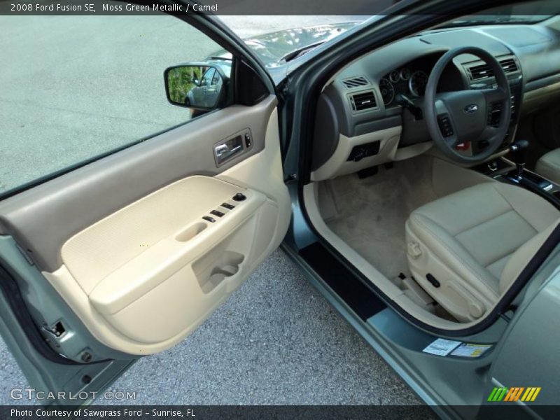Moss Green Metallic / Camel 2008 Ford Fusion SE