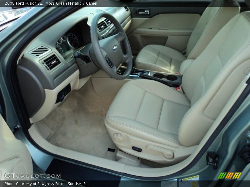 Moss Green Metallic / Camel 2008 Ford Fusion SE