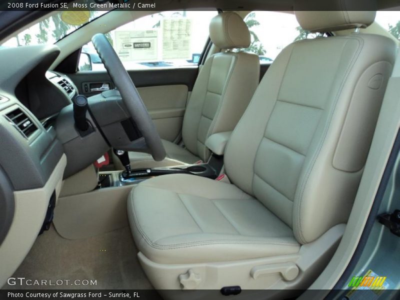 Moss Green Metallic / Camel 2008 Ford Fusion SE
