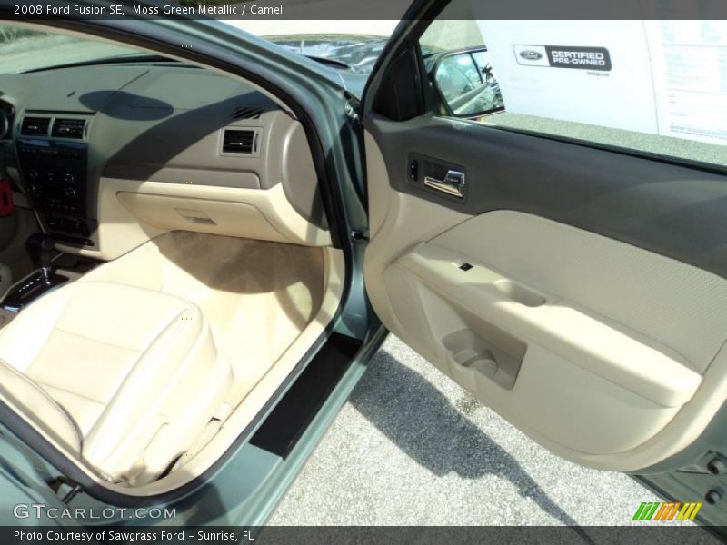 Moss Green Metallic / Camel 2008 Ford Fusion SE