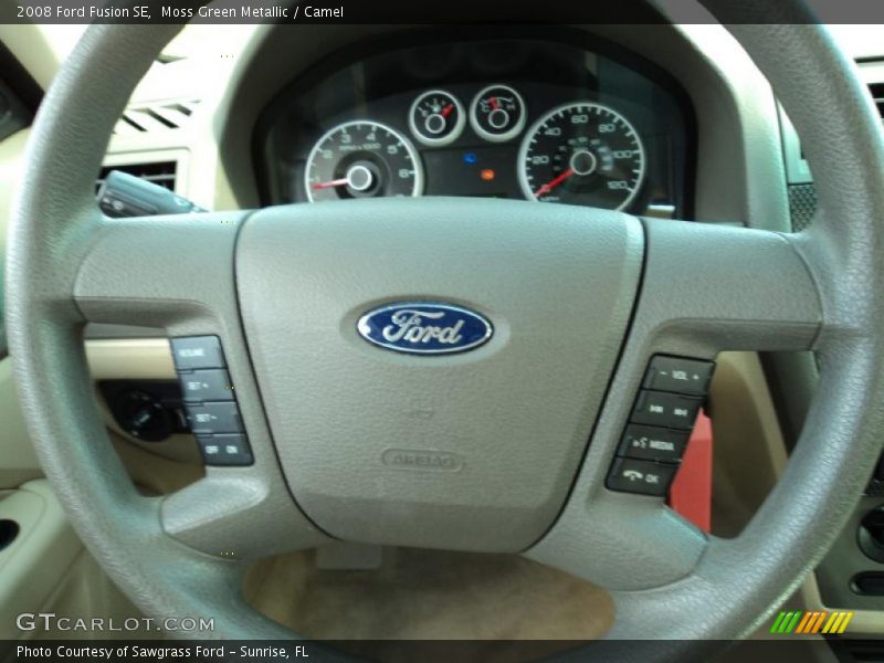 Moss Green Metallic / Camel 2008 Ford Fusion SE