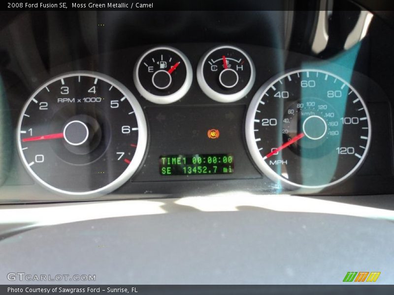 Moss Green Metallic / Camel 2008 Ford Fusion SE
