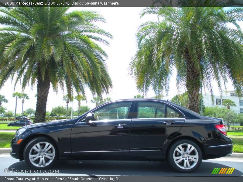 Black / Savanna/Cashmere 2008 Mercedes-Benz C 300 Luxury