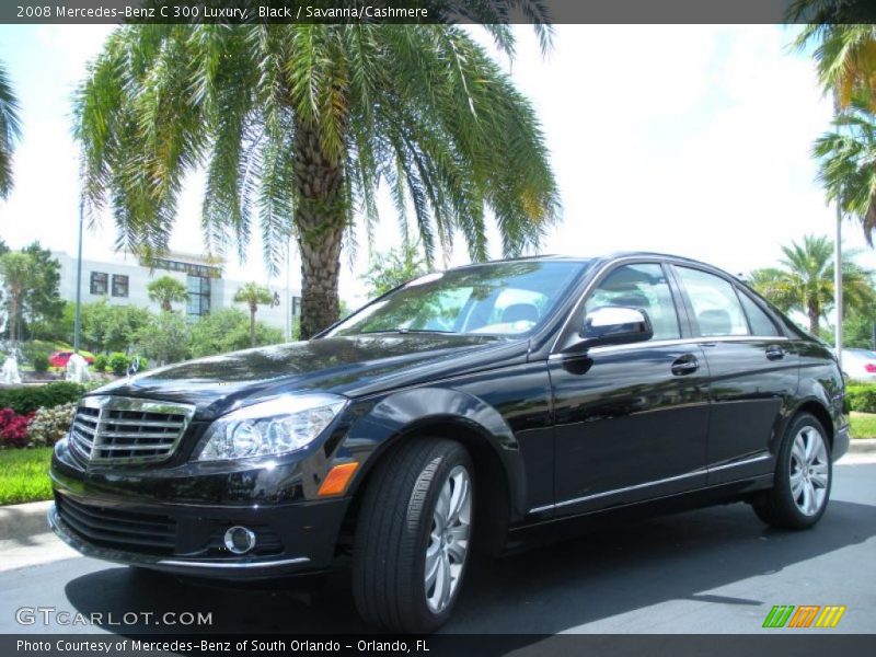 Black / Savanna/Cashmere 2008 Mercedes-Benz C 300 Luxury