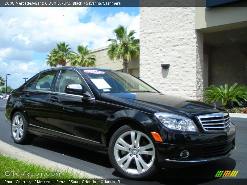 Black / Savanna/Cashmere 2008 Mercedes-Benz C 300 Luxury