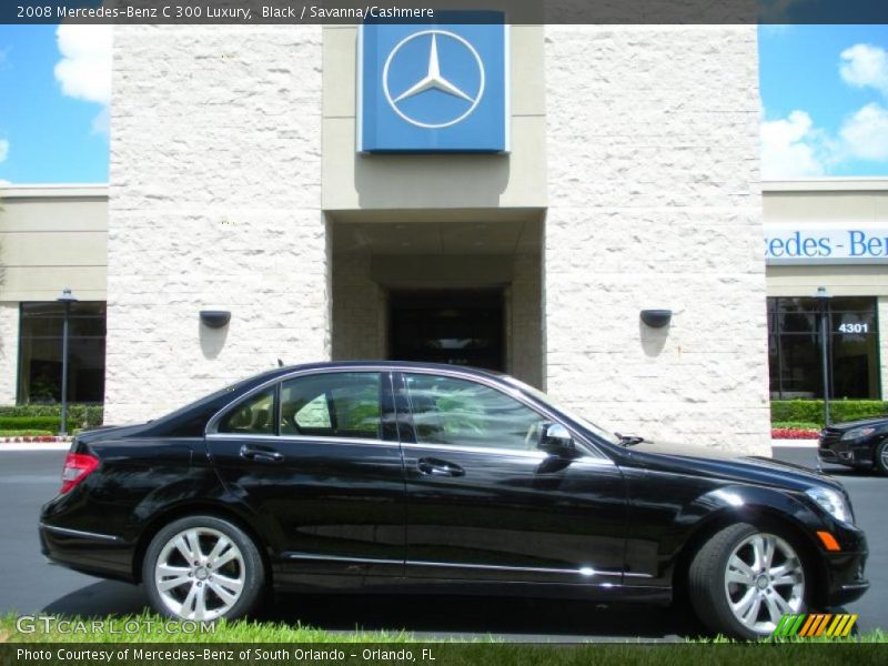 Black / Savanna/Cashmere 2008 Mercedes-Benz C 300 Luxury