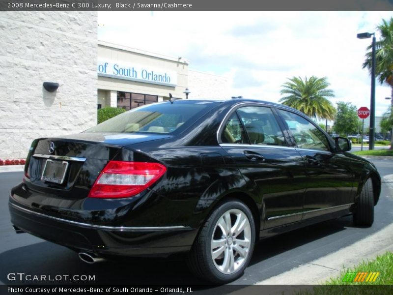 Black / Savanna/Cashmere 2008 Mercedes-Benz C 300 Luxury
