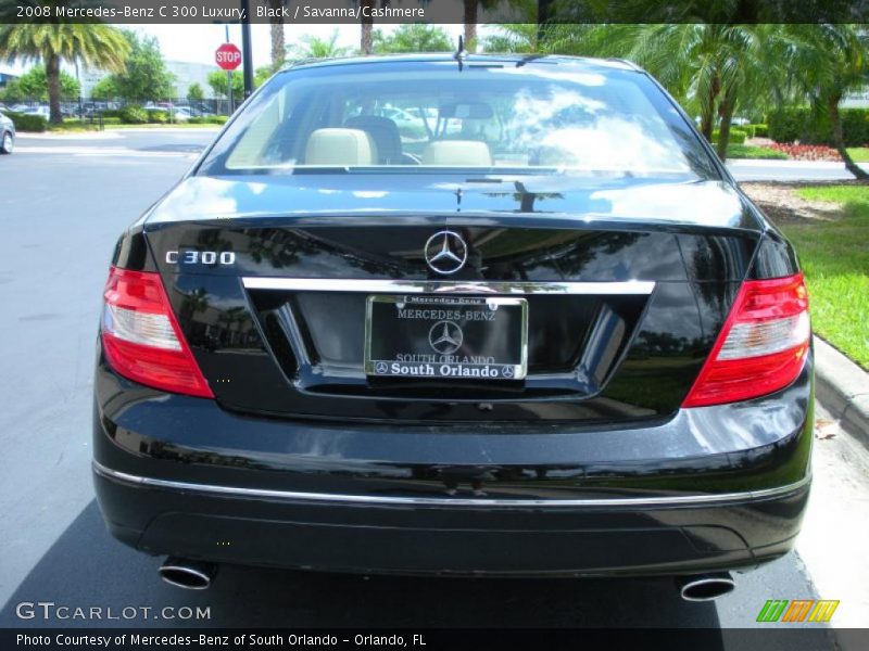 Black / Savanna/Cashmere 2008 Mercedes-Benz C 300 Luxury