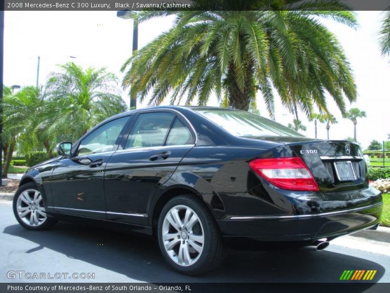Black / Savanna/Cashmere 2008 Mercedes-Benz C 300 Luxury