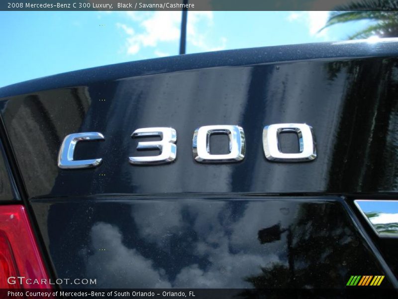 Black / Savanna/Cashmere 2008 Mercedes-Benz C 300 Luxury