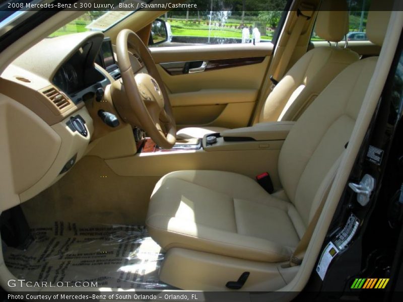 Black / Savanna/Cashmere 2008 Mercedes-Benz C 300 Luxury