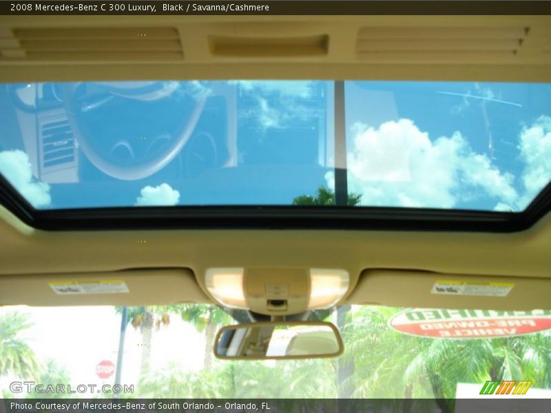 Black / Savanna/Cashmere 2008 Mercedes-Benz C 300 Luxury