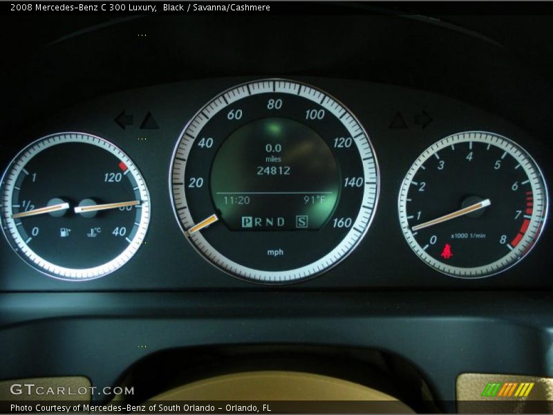 Black / Savanna/Cashmere 2008 Mercedes-Benz C 300 Luxury
