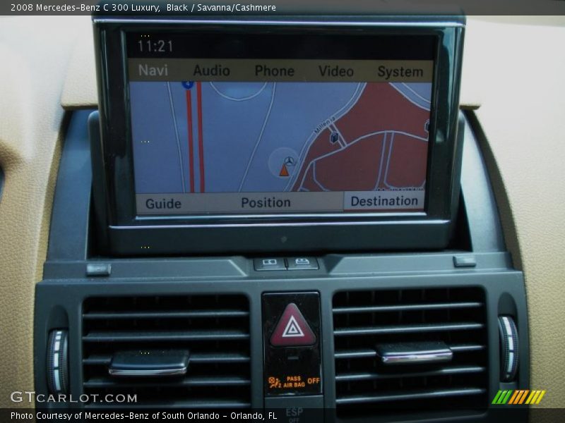 Black / Savanna/Cashmere 2008 Mercedes-Benz C 300 Luxury