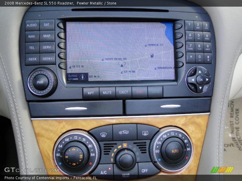Pewter Metallic / Stone 2008 Mercedes-Benz SL 550 Roadster