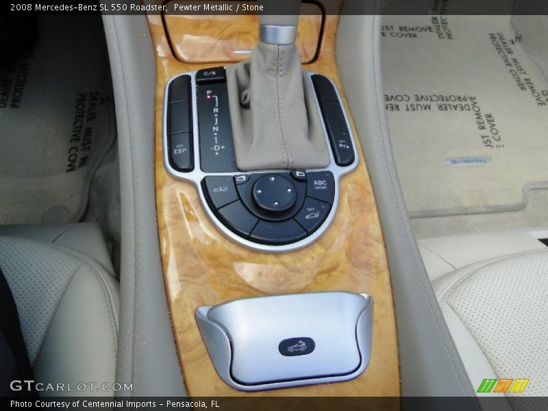 Pewter Metallic / Stone 2008 Mercedes-Benz SL 550 Roadster