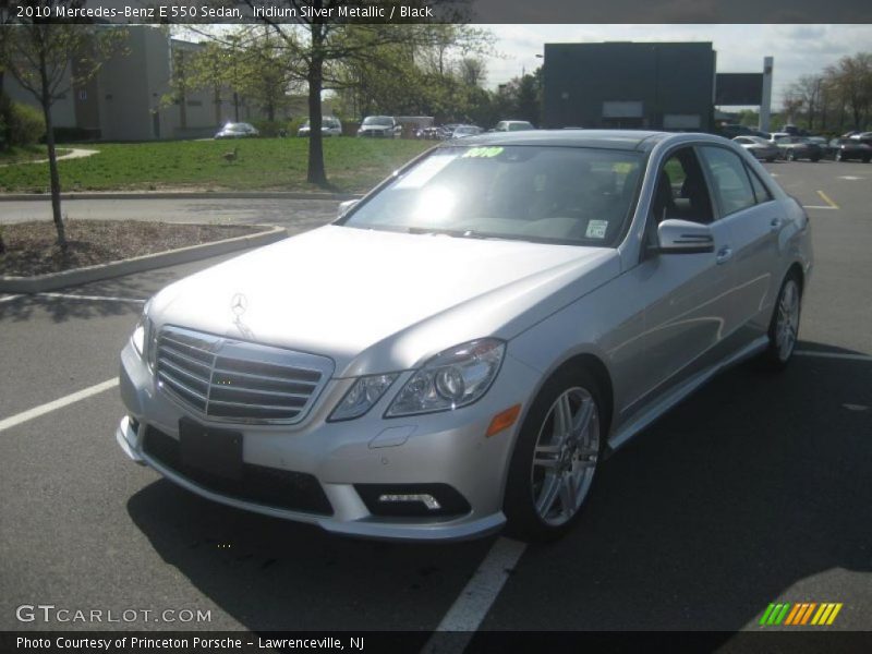 Iridium Silver Metallic / Black 2010 Mercedes-Benz E 550 Sedan