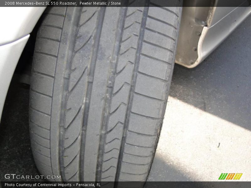 Pewter Metallic / Stone 2008 Mercedes-Benz SL 550 Roadster