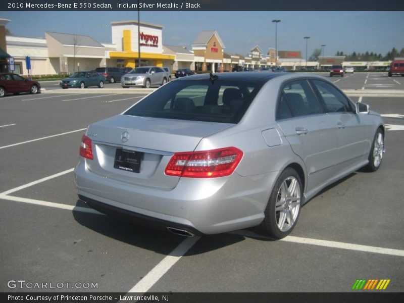 Iridium Silver Metallic / Black 2010 Mercedes-Benz E 550 Sedan