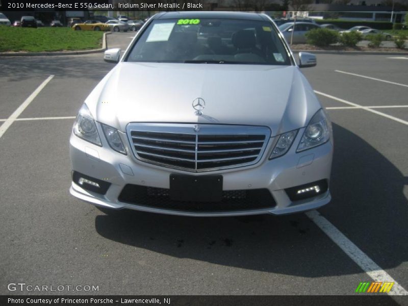 Iridium Silver Metallic / Black 2010 Mercedes-Benz E 550 Sedan
