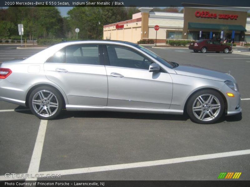 Iridium Silver Metallic / Black 2010 Mercedes-Benz E 550 Sedan