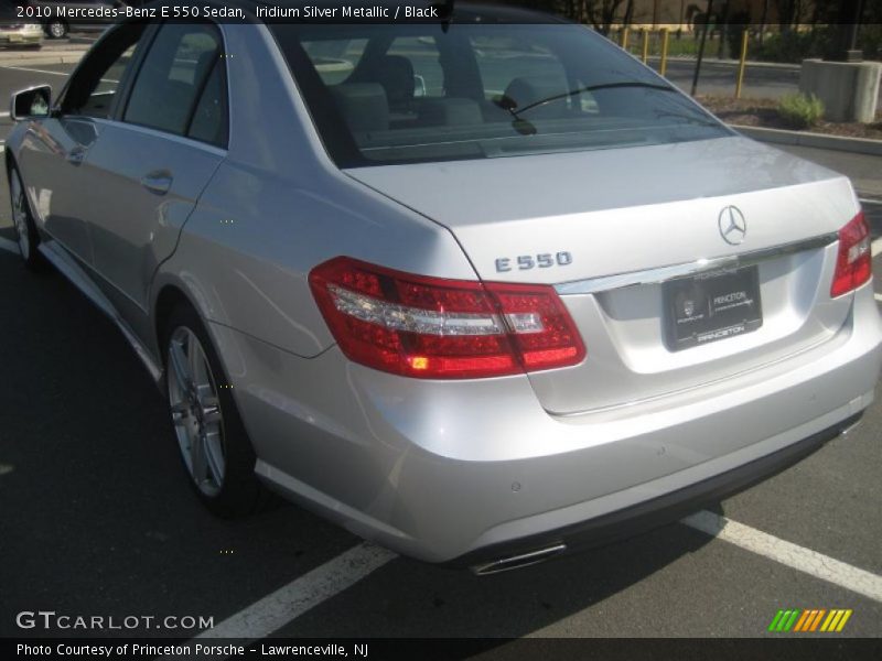 Iridium Silver Metallic / Black 2010 Mercedes-Benz E 550 Sedan
