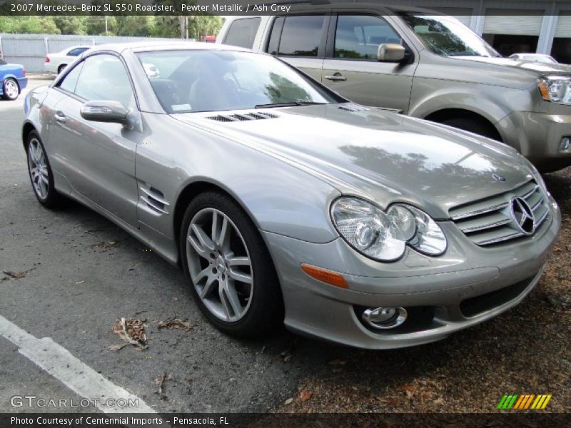 Pewter Metallic / Ash Grey 2007 Mercedes-Benz SL 550 Roadster