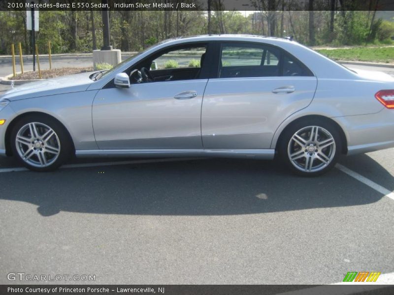 Iridium Silver Metallic / Black 2010 Mercedes-Benz E 550 Sedan