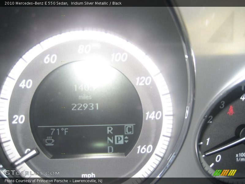 Iridium Silver Metallic / Black 2010 Mercedes-Benz E 550 Sedan
