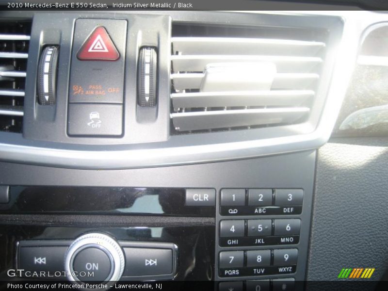 Iridium Silver Metallic / Black 2010 Mercedes-Benz E 550 Sedan