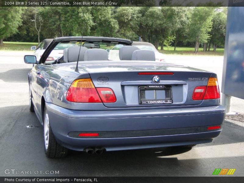 Steel Blue Metallic / Grey 2004 BMW 3 Series 325i Convertible