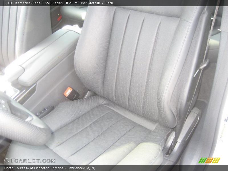 Iridium Silver Metallic / Black 2010 Mercedes-Benz E 550 Sedan
