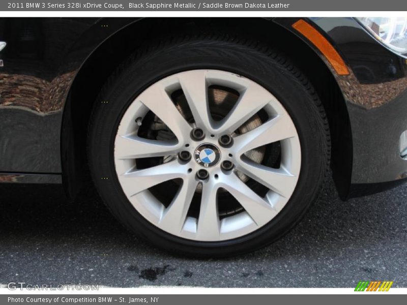 Black Sapphire Metallic / Saddle Brown Dakota Leather 2011 BMW 3 Series 328i xDrive Coupe