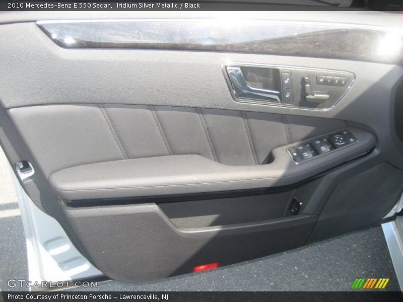 Iridium Silver Metallic / Black 2010 Mercedes-Benz E 550 Sedan