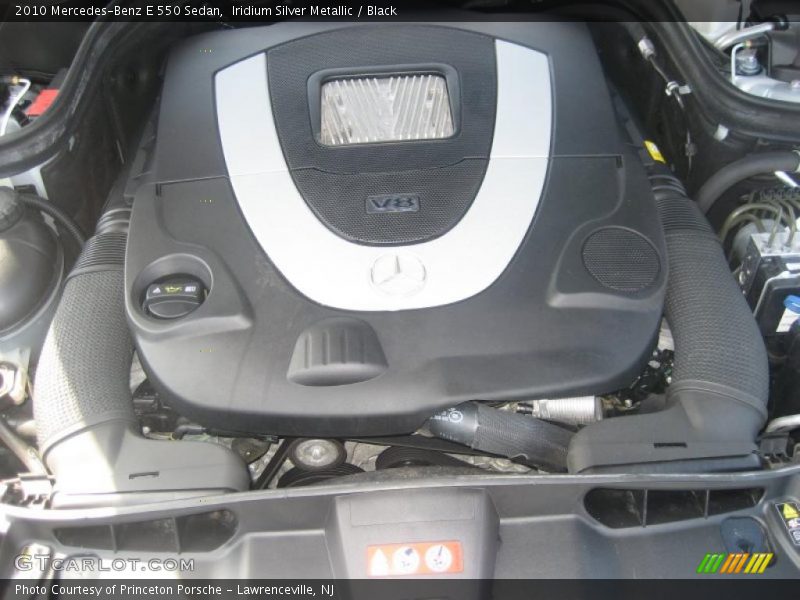 Iridium Silver Metallic / Black 2010 Mercedes-Benz E 550 Sedan